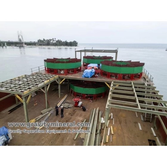 Offshore Tin Placer Ore Gravity Beneficiation Solution