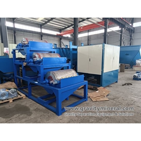 Solution for ilmenite ore dressing (gravity + magnetic separation)